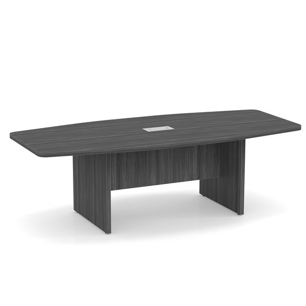 Officesource OS Conference Tables Boat Shaped Conference Table with Slab Base PL236CG